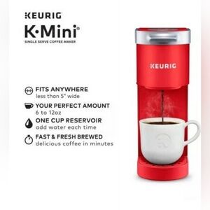 NWT Keurig K mini Poppy Red